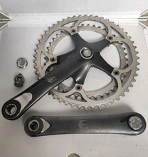 Retro Campagnolo Athena Century Graphite 170mm 52/42T Chainset Grey NOS 1989