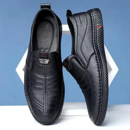 Men leather slip loafers - slip,