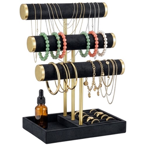 Tier with tray - 3-tier, bracelet