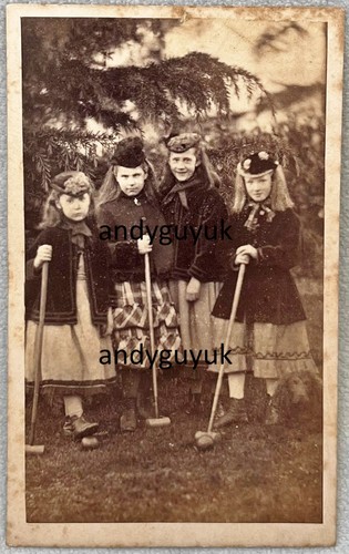 Cdv croquet game sport - cdv,