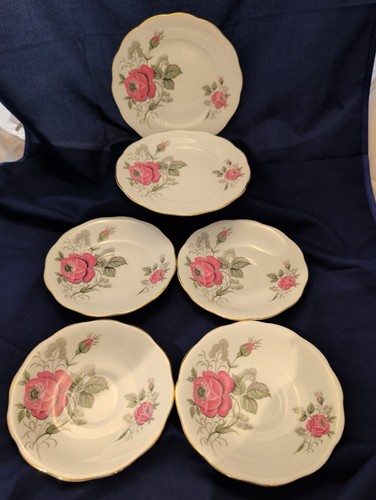 Queen anne bone china saucers - china,