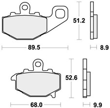 SBS Brake Pads Rear For