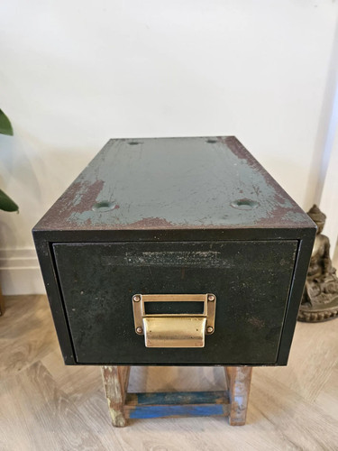 Vintage 1950s green metal - vintage,