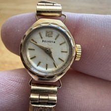 Vintage Helvetia 9ct Gold Case