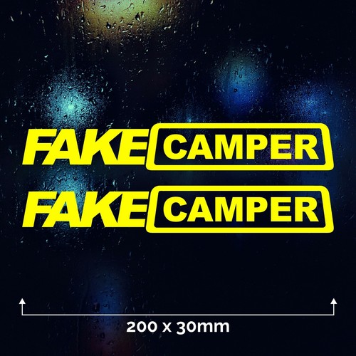 Fake camper car - x, sticker