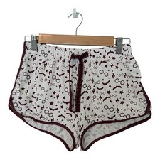 Love To Lounge Women’s White Cotton Harry Potter Shorts – Size 6-8