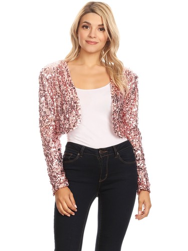 Shiny sequin long sleeve - sequin,