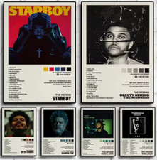 30x40cm The Weeknd Music Album Canvas Print Poster – STARBOY, AFTER HOURS, DAWN