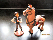 Disney Tangled Horse Fidella 10cm  & Flynn Rider Play figures or Cake toppers  9