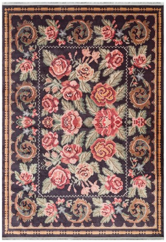 Rose floral flower area rug - rose,