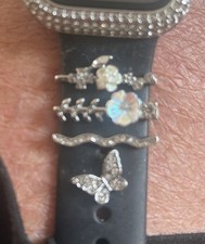 Decorative I watch Apple Watch band jewellery 5 piece metal charm