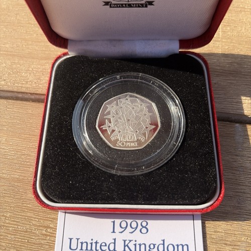 1998 eec piedfort - uk, 50