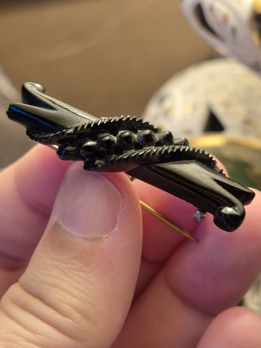 Antique victorian whitby jet - victorian,