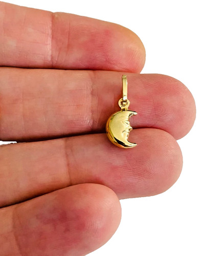 Real 14k gold moon - 14k,