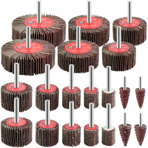 Grit flap wheel set 20pcs - flap,