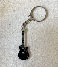 Black Electric Guitar Keyring