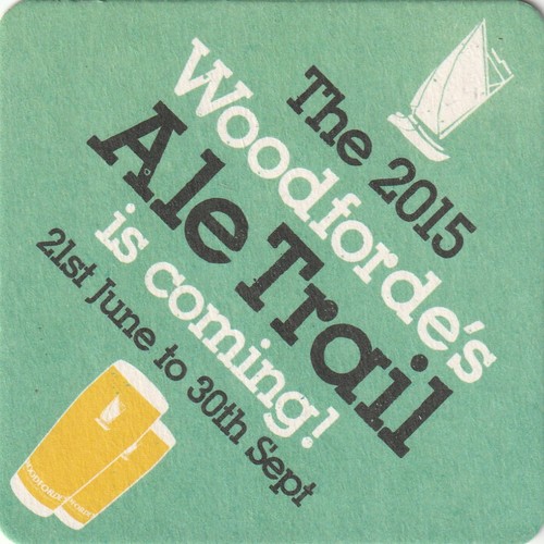 Beer mat woodforde s - beer, woodforde's