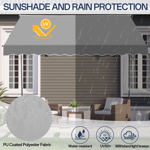 Door awning retractable - door,