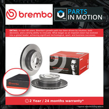 2x Brake Discs Pair Vented