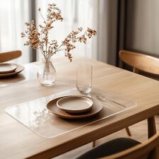 2mm Thick Clear Transparent Vinyl PVC Tablecloth Table Protector Plastic Cover