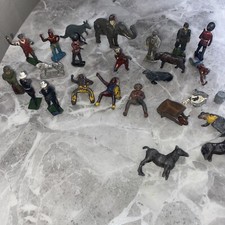 Vintage Lead Toy Cowboy And