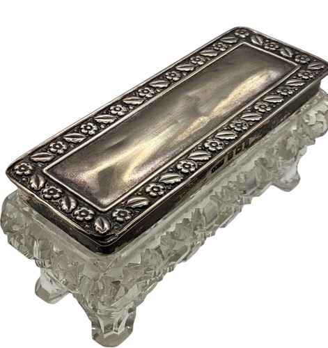 Vtg sterling silver glass - vtg,