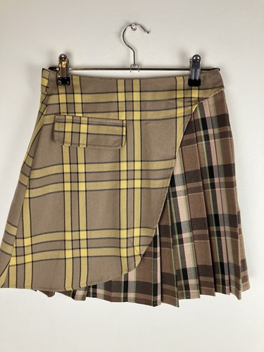 Collusion mini check skirt - check,
