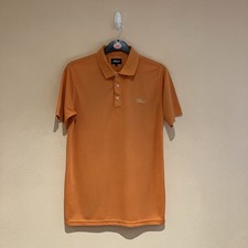 Titleist Mens Orange Short Sleeved Golf Polo Shirt Size Medium