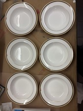 6 x Wedgwood Clio Rimmed Soup