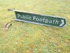 Vintage Public footpath Sign
