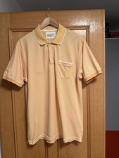 BRAMANTE Mens vintage Italian Polo Shirt yellow/orange.
