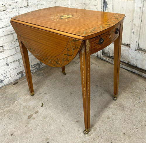 Antique style inlaid painted - antique,