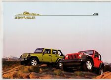 Jeep Wrangler 2007-2009 UK Market Sales Brochure Sport Sahara Rubicon Unlimited