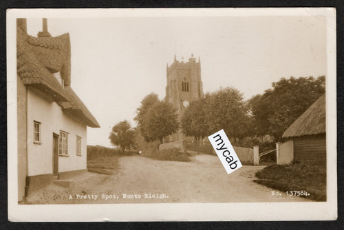 Postcard monks eleigh - monks,