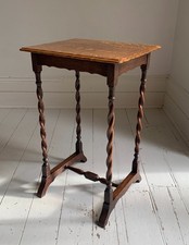 Antique Edwardian Oak Side