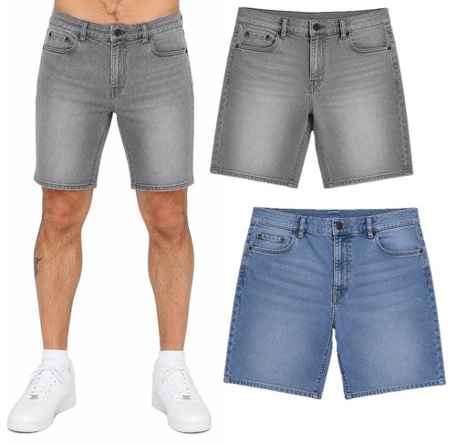 Men denim shorts casual - men's,