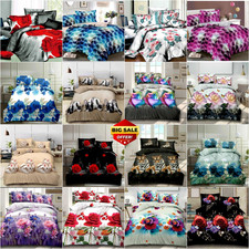 4 Piece 3D Design Duvet Cover