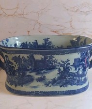 Antique Victorian Large Ironstone Victoria Ware Wine Cooler/planter/bath 47x21cm