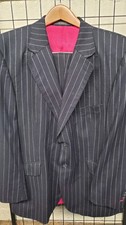 Black Chalkstripe CROMBIE 1805