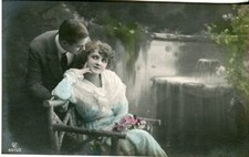 Romantic couple waterfall