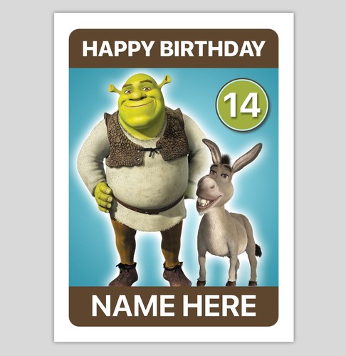 Shrek personalised birthday - shrek,