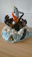 Large Krishna on Snake