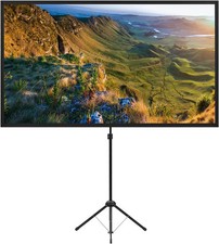 EXCEL PRO PLUS Projector Screen with Stand,  Projector Screen 80 Inch 16:9