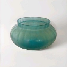 Scarce 1920s John Walsh opalescent blue Art Glass Vase