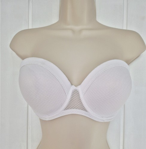 Debenhams white strapless push - white,