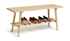 Swen 1 Shelf Shoe Bench Oak