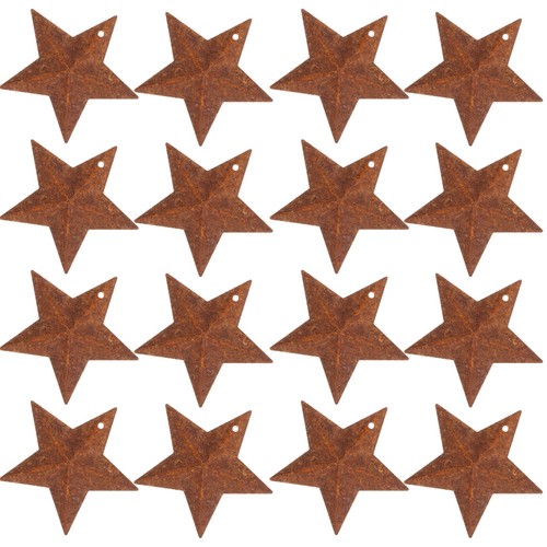 Pcs rusty barn star charms - 50,