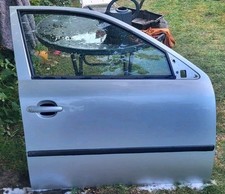 SKODA OCTAVIA  2003 MK1 FRONT DRIVERS DOOR RIGHT OFF SIDE DOOR SKIN SHELL SILVER