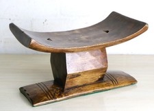 Antique african ashanti stool - ashanti,