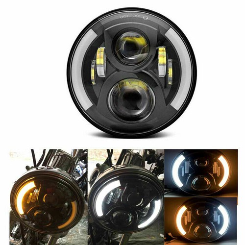 Led motorcycle headlight - 7",